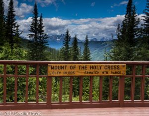 View from the ADA wheelchair accessible Julia's Deck near Shrine Pass, Colorado